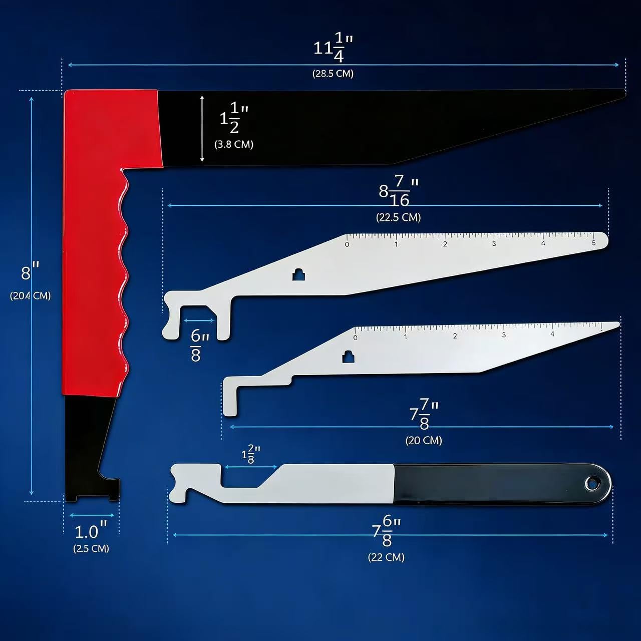 Heavy-Duty Firefighting Multi-Tool Kit: 4-Piece Chaos Bar & Pry Bar Set | Ultimate Portable Tool for First Responders, Tactical Warehouse & Residential Rescue Operations
