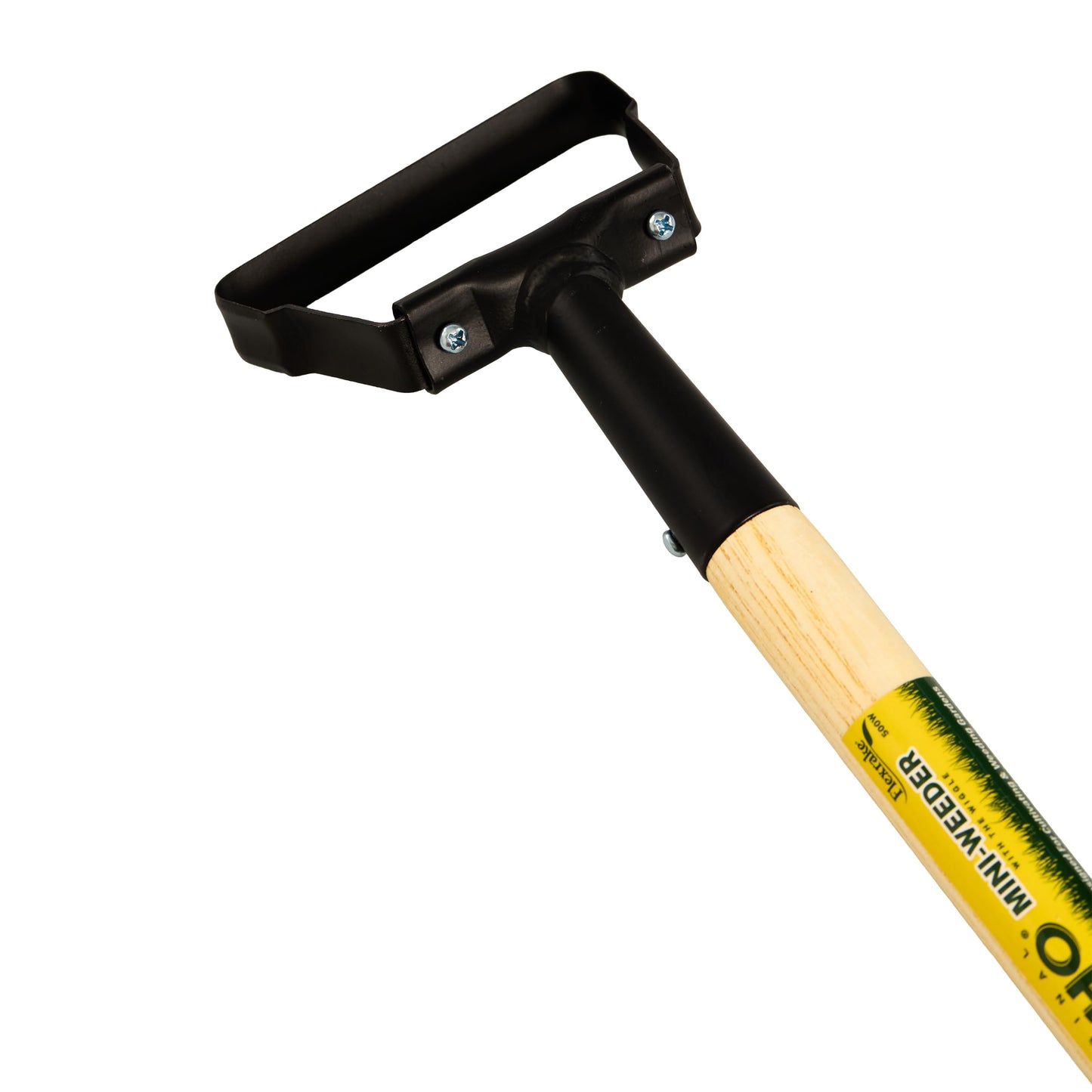 Flexrake Hula Hoe 500W Hand Weeder – 16 Inch Oscillating Stirrup Hoe Garden Tool, Wood Handle with Rubber Grip, Manual Weed Cutter & Cultivator for Flower Beds, Vegetable Gardens & Soil Loosening Tool