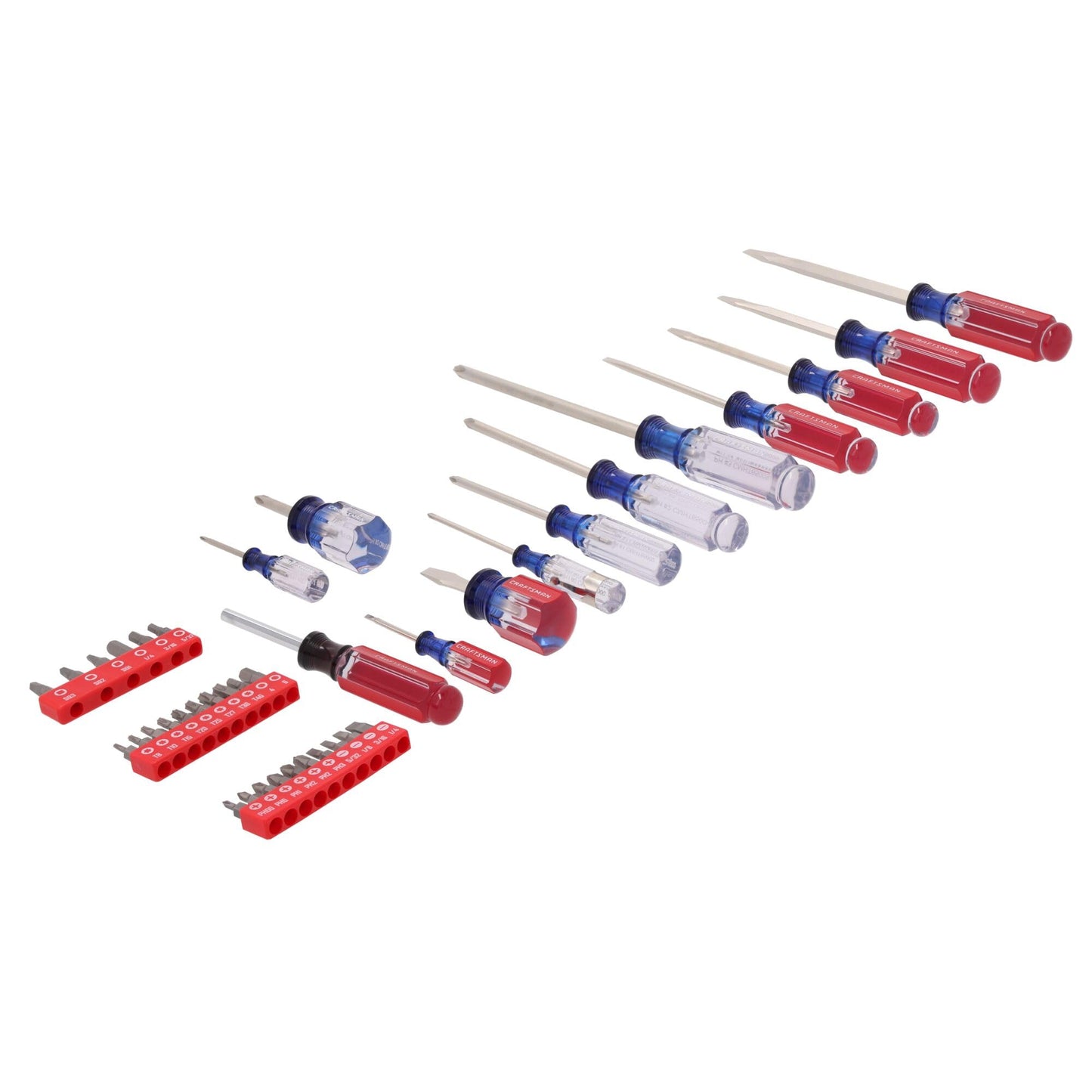 CRAFTSMAN Screwdriver Set, 39 Pc Durable Acetate Handle Master Combination Multi Screw Driver Set Kit (CMHT65180)