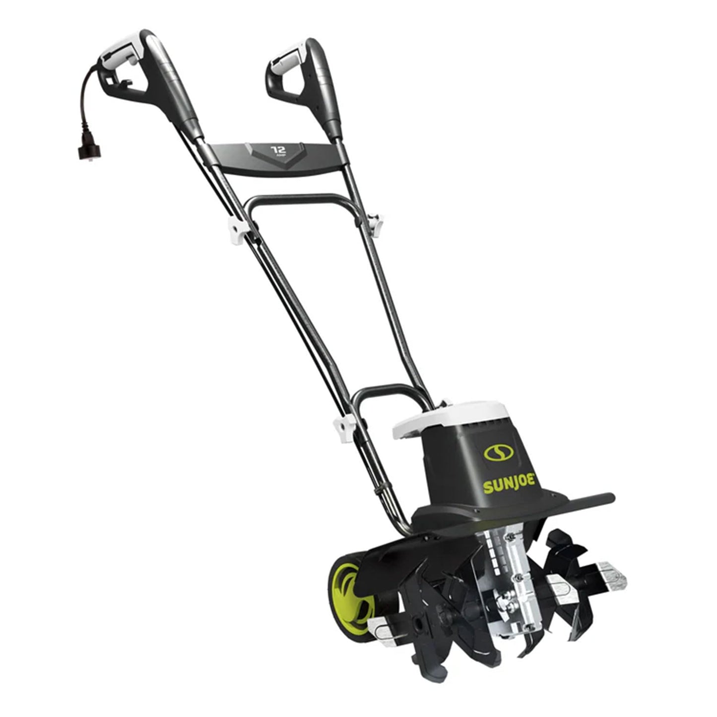 Sun Joe Corded Electric Garden Tiller & Cultivator with Steel Tines, 16 Inch, 12-Amp Motor - Heavy-Duty Tilling Machine for Lawn, Yard, and Gardening Care, TJ603E