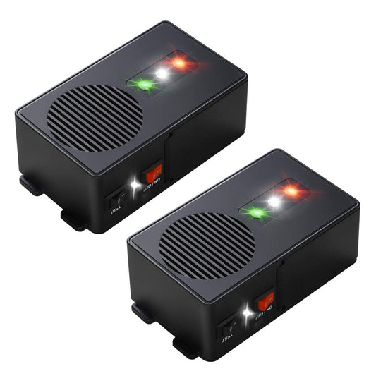 Under Hood Animal Car Repeller Battery Operated Rodent Electronic Repellent Ultra Sonic Rat Strobe Light Mouse Repelling Device for Pest in Car 2 Pack