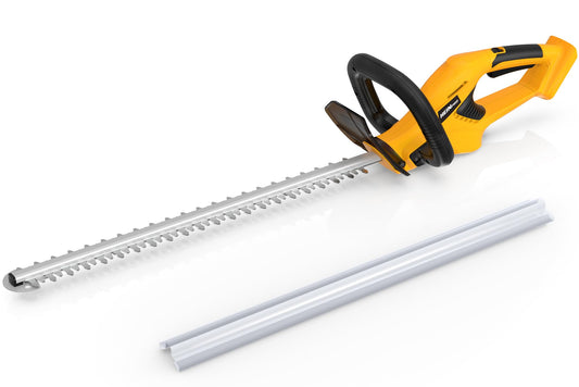 HEINPRO Cordless Hedge Trimmer 22-Inch Compatible with DEWALT 20V MAX Battery, Electric Hedge Trimmer Cordless, Bush Trimmers for Garden, Battery Powered Hedge Trimmers, Yellow (Tool Only)