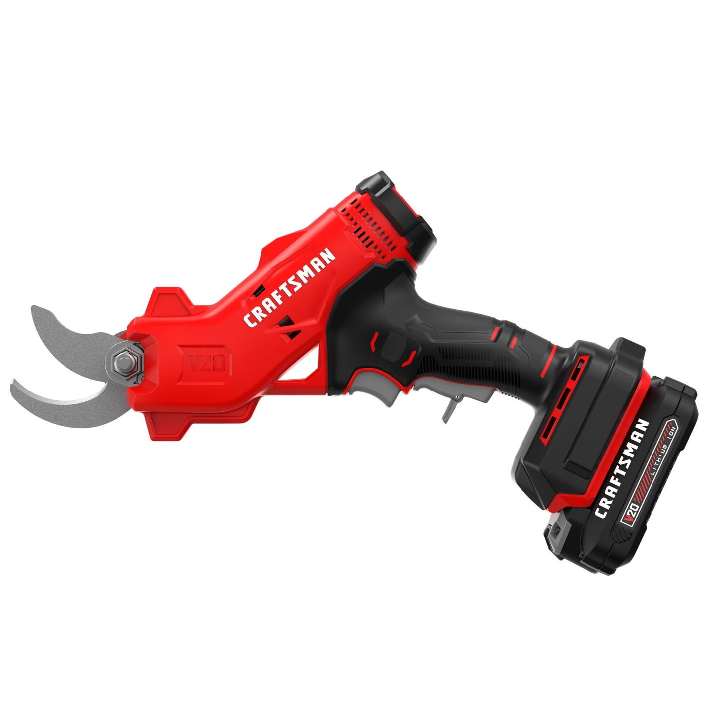 CRAFTSMAN V20 Cordless Electric Pruner, Pruning Shears for Gardening, 2 Ah Battery and Charger Included, Electric Pruning Shears, Tree Pruner (CMCPR320C1)