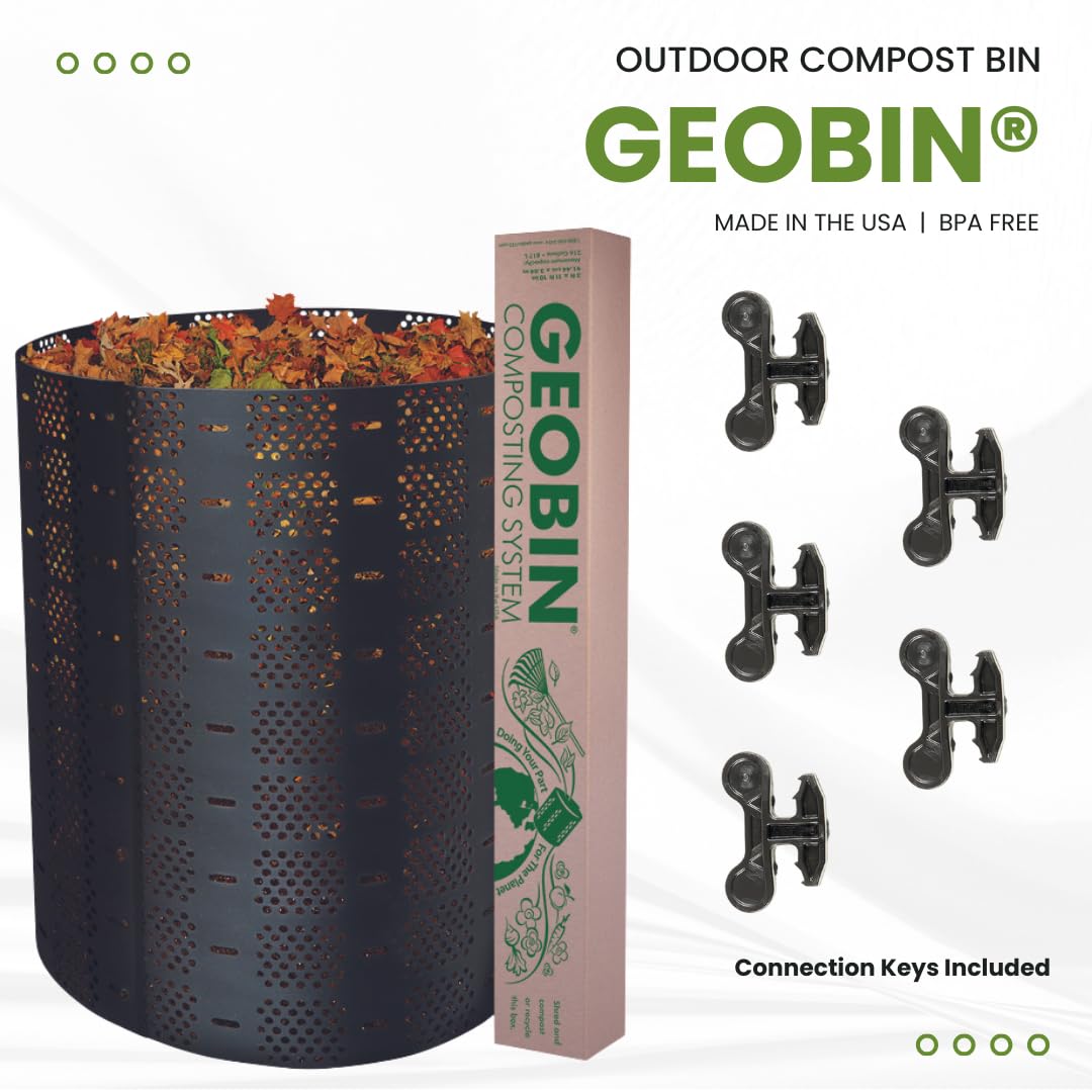 Compost Bin by GEOBIN - 246 Gallon, Expandable, Easy Assembly, Made in The USA (Green)