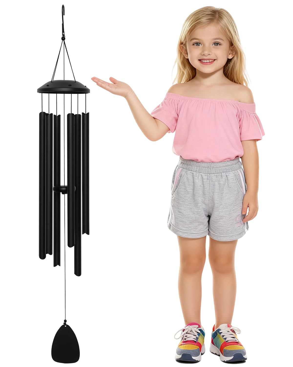 48" Wind Chimes for Indoor and Outdoor, Deep Bass Tone and Professional Tuned Aluminum Wind Chimes for Patio Garden Memorial, Sympathy Gift for Loss of Loved One, Housewarming Gift