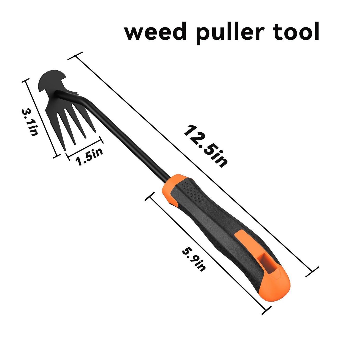 SEREVIGPUL Weed Puller Tool,Portable Garden Hand Tool for Weed Removal,2026 New Garden Weeder Tool Stainless Steel Hand Weeder Tool,Tools for Vegetable Gardening Backyard Farm Planting & Weeding