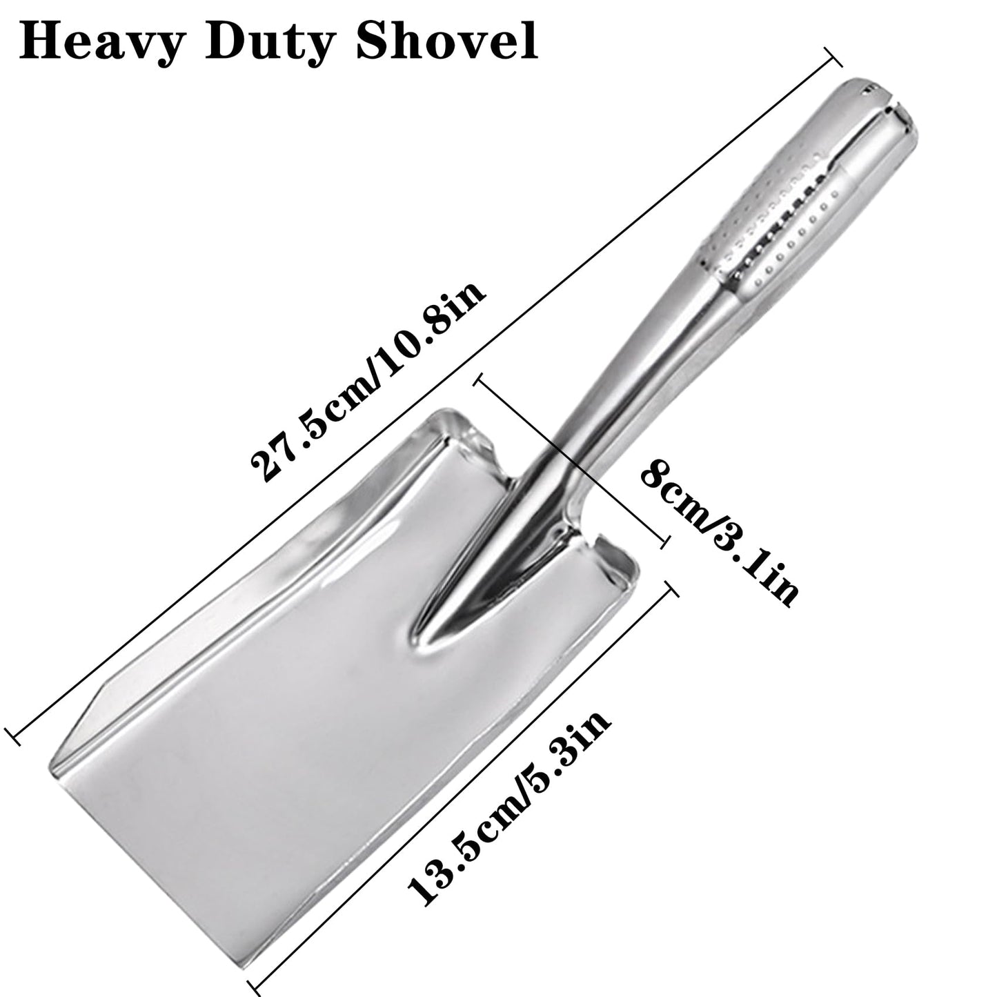 Garden Shovel Hand Trowel, Heavy Duty Stainless Steel Gardening Tools, Spade Shovel for Diligent Farmer Soil Planting Digging Transplanting