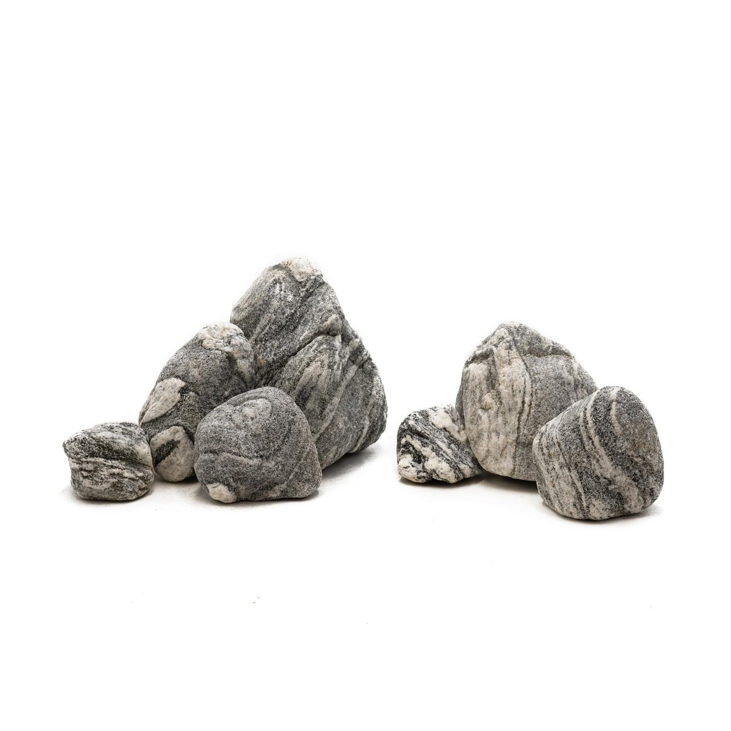 KINGRUI Natural Rocks Aquarium Stone 20lb Silver Seiryu Rock for Fish Tanks, Terrariums, Bonsai, Garden Decoration, Micro Landscapes & Reptile Terrariums (2-9inch 7-8Pcs)