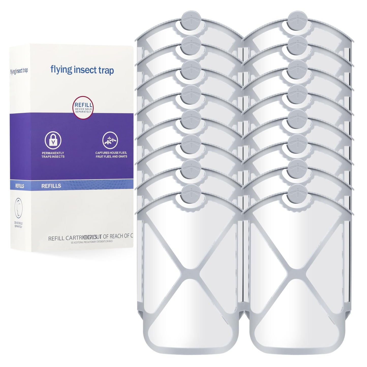 Husaco Flying Insect Trap Refills & 16 Cartridges, Compatible with M364 Refill (16 Cartridges)