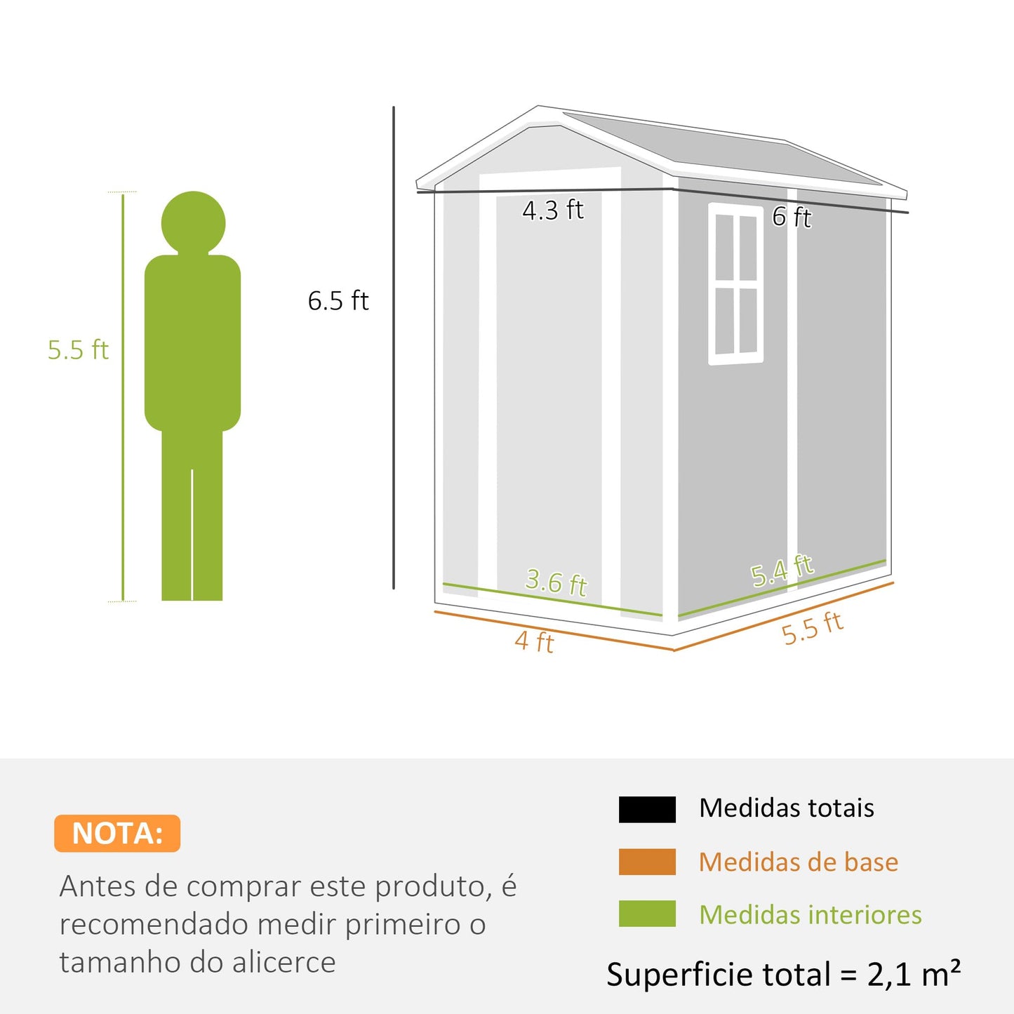 Outsunny 6' x 4' Outdoor Storage Shed, Waterproof Resin Plastic Shed with Floor, Window, Lockable Doors and Vents, All-Weather Garden Tool Shed for Backyard, Patio, Lawn, Gray