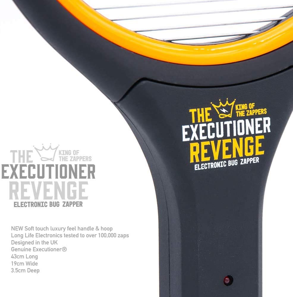 The Executioner Fly Killer Mosquito Swatter Racket Wasp Bug Zapper Indoor Outdoor Over 50cm Long (The Executioner Revenge)
