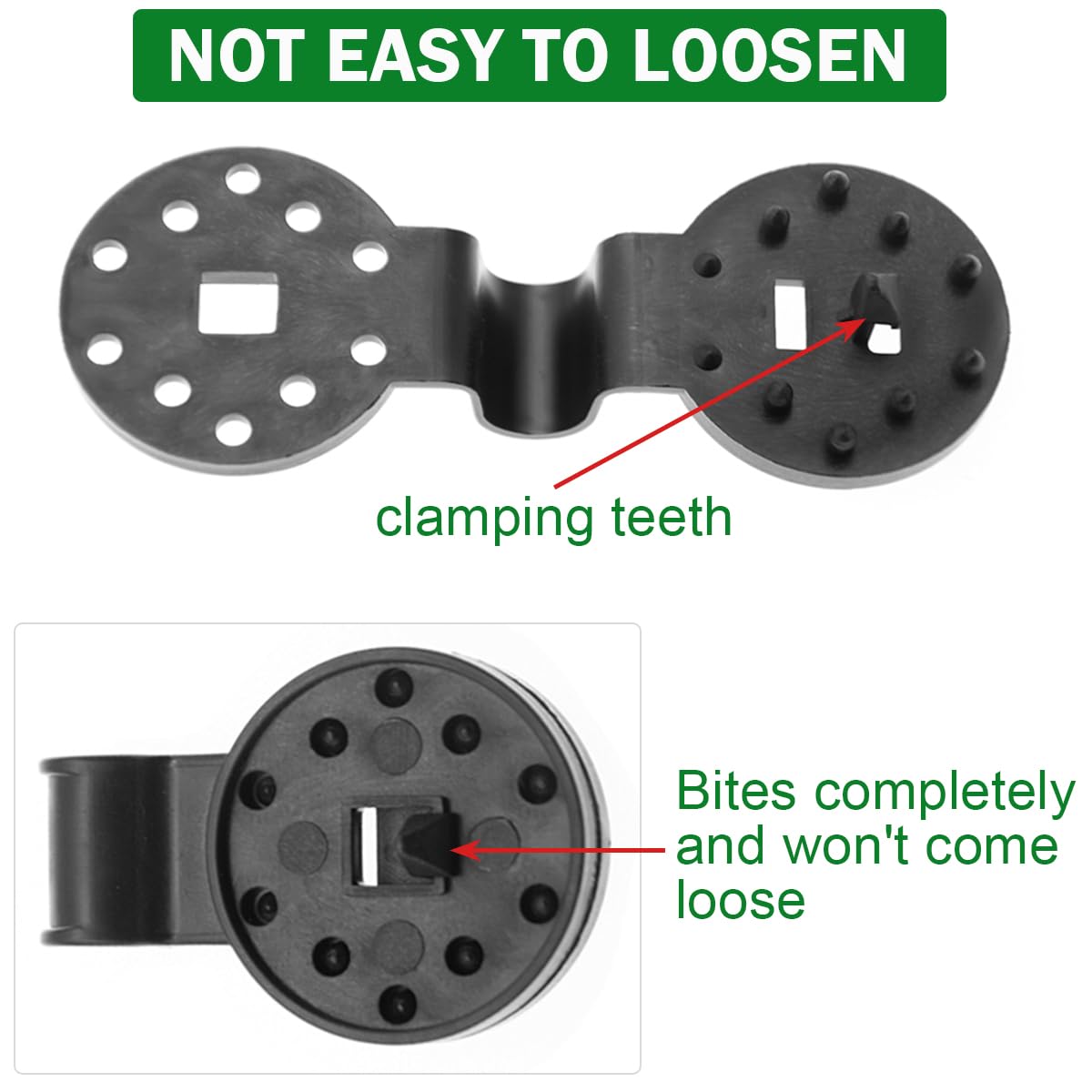 ZYLJHZ 100Pcs Shade Cloth Clips - Black Round Plastic Sun Shade Clip,Shade Cloth Heavy Duty Lock Grip for Sun Shade Net,Gardening Shade Cloth,Anti Bird Netting Windproof Awning Clamp
