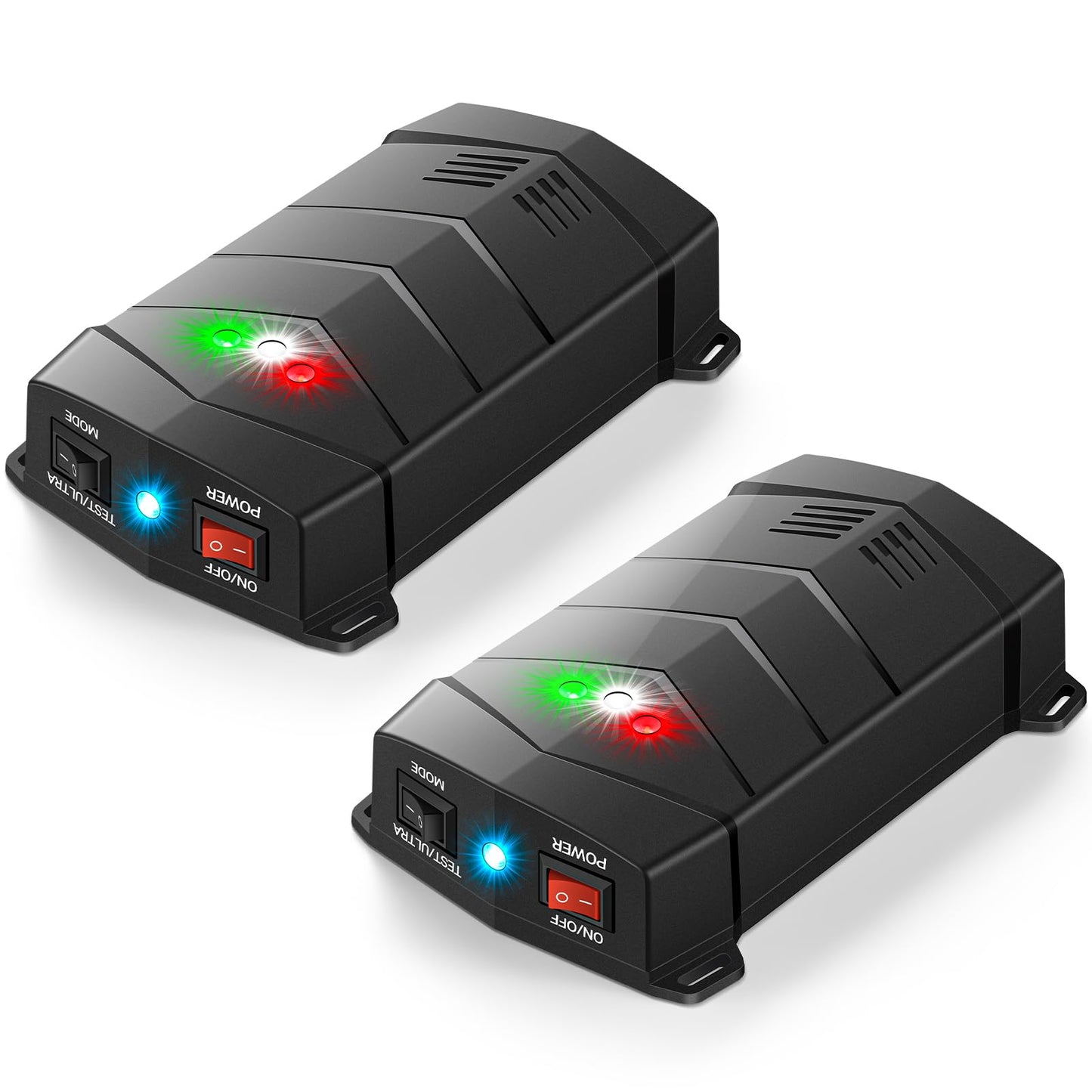 Rodent Repellent for Car Engines, Pest Mouse Bat Squirrel Repellent, Variable Frequency Ultrasonic&LED Strobe Lights, Keep Mice Away from Vehicle Indoor Outdoor Room(2-Pack)