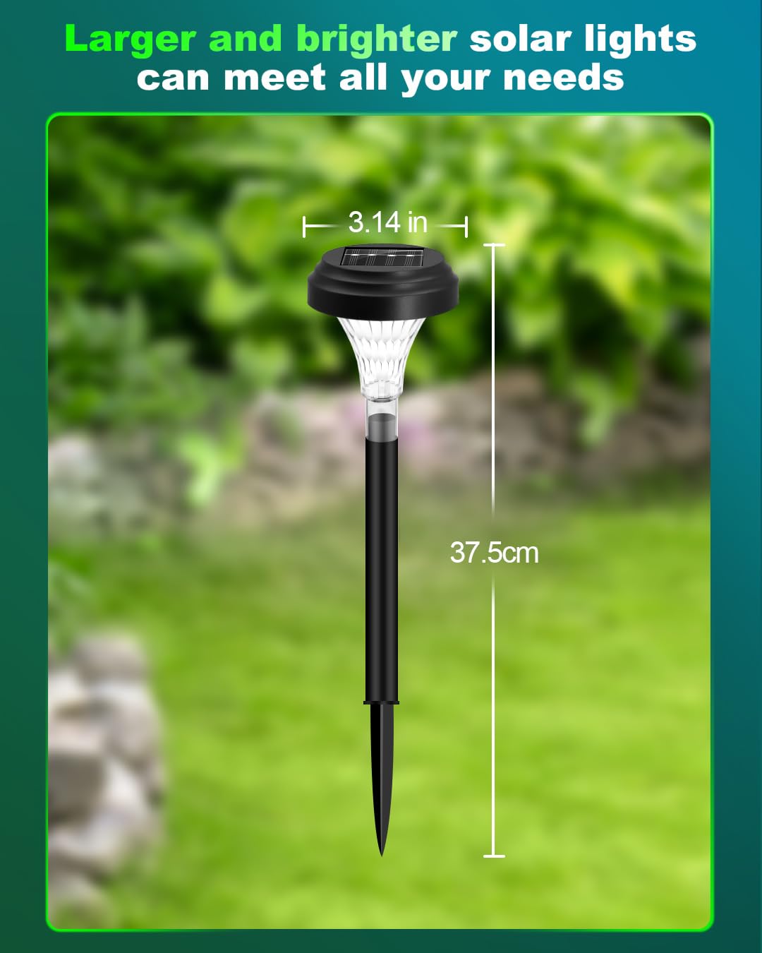 fomaia Solar Pathway Lights 12 Pack, Outdoor Solar Garden Yard Light RGB Color Changing+Warm White IP67 Waterproof, Solar Powered Garden Lights for Walkway Yard Backyard Lawn Landscape