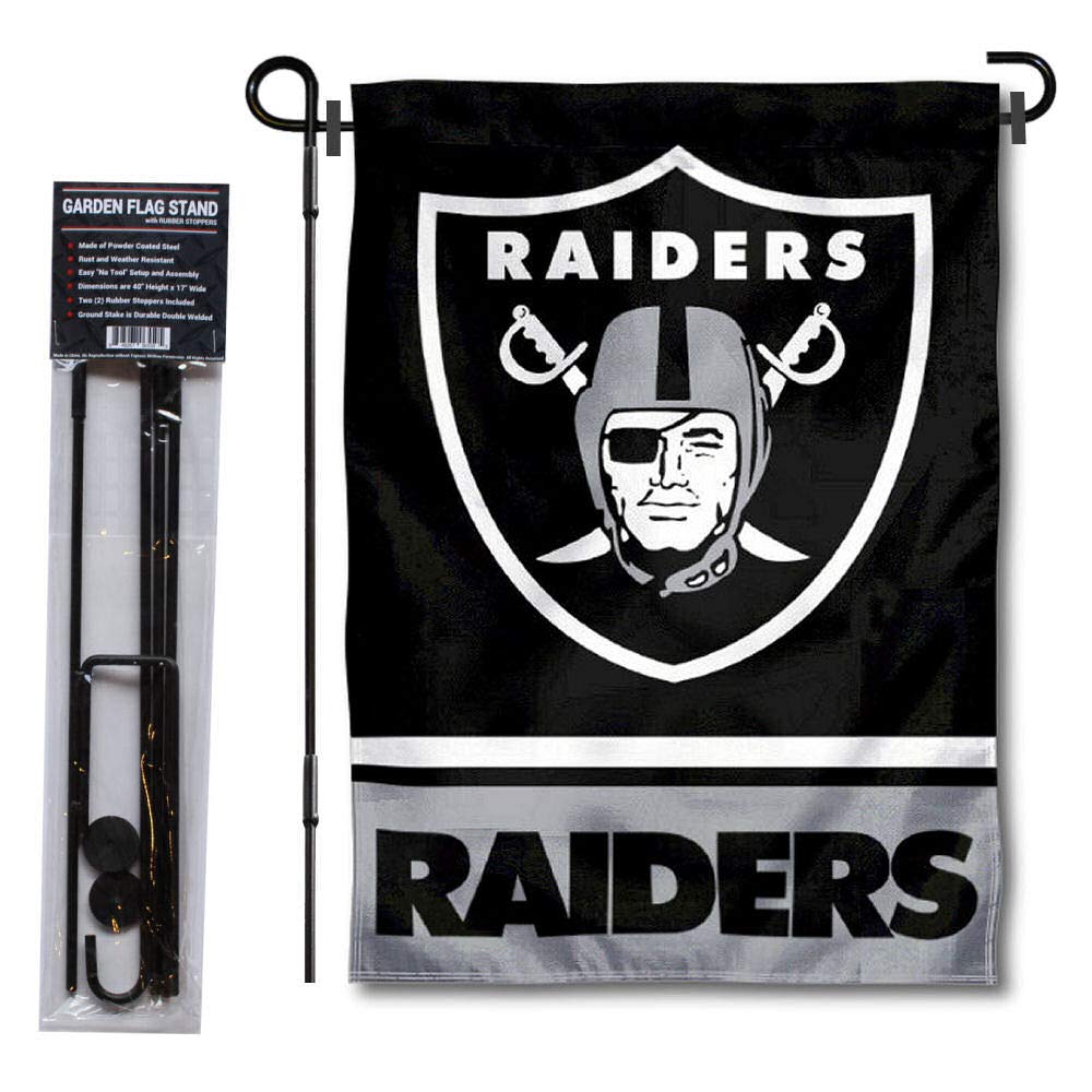 Las Vegas Raiders Garden Flag with Stand Holder