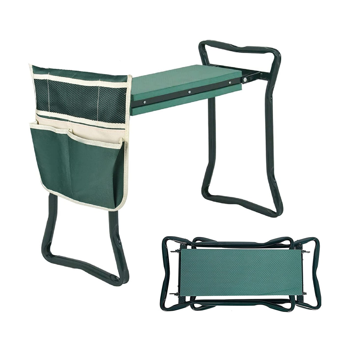 TJHSM Multifunctional Garden Kneeler & Seat - Heavy Duty Folding Kneeling Bench with Handles, Ideal for Gardening and Sitting - Perfect Garden Stool for Seniors Women