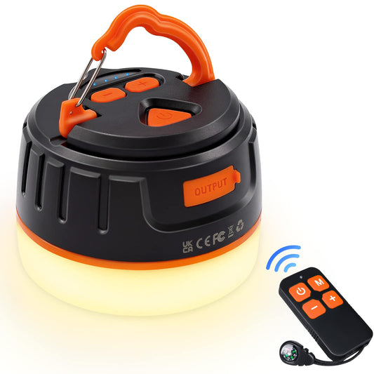 Sinvitron LED Camping Lantern Rechargeable,Tent Lights with Remote Control,1000LM Up to150H Running,5200mAh Camping Light, Emergency Light for Hurricane,Power Outages,Outdoor, Hiking, Home,Fishing