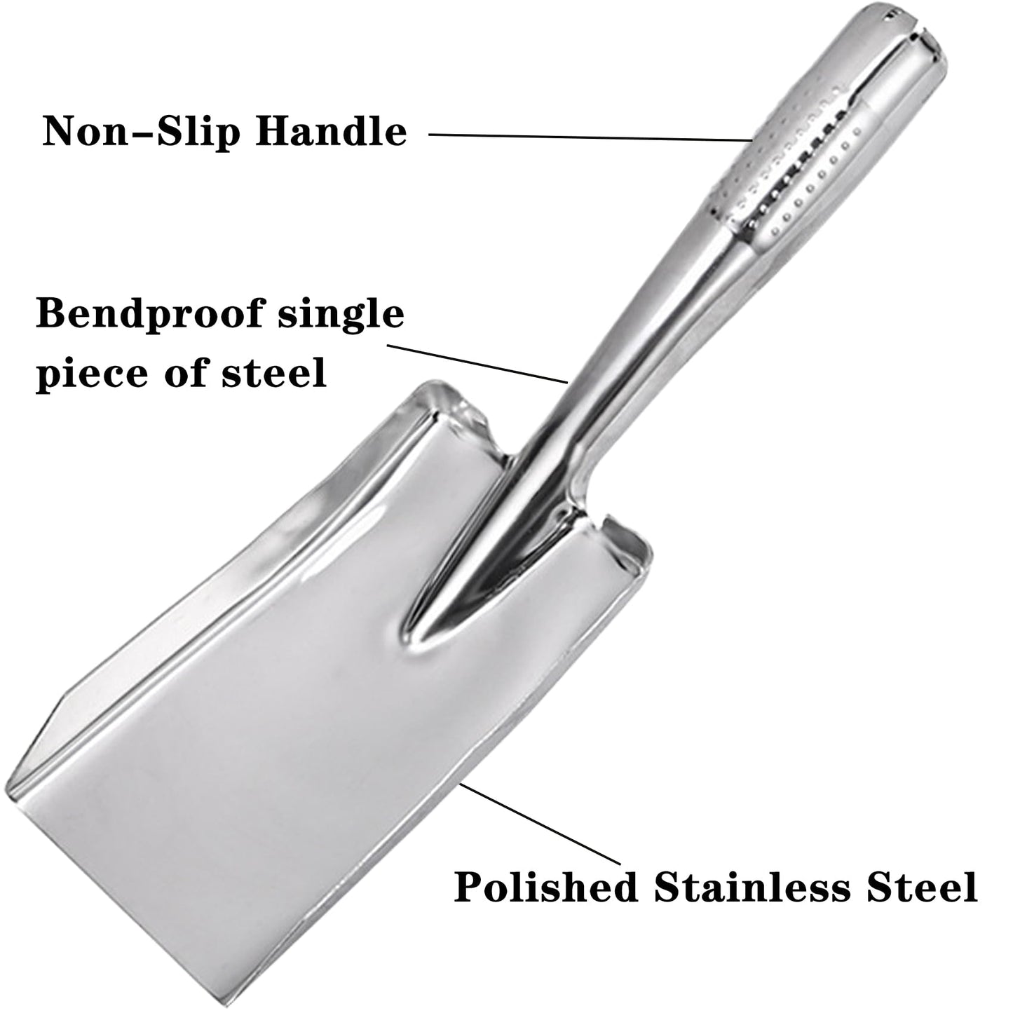 Garden Shovel Hand Trowel, Heavy Duty Stainless Steel Gardening Tools, Spade Shovel for Diligent Farmer Soil Planting Digging Transplanting