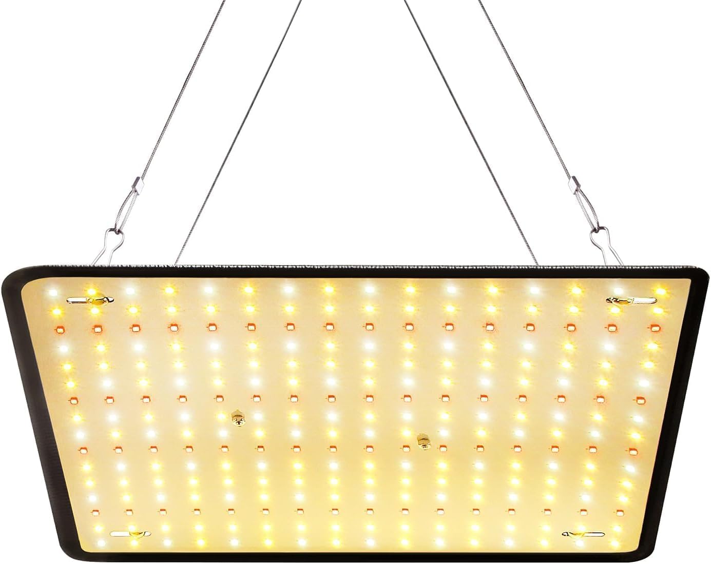 Full Spectrum LED Grow Light for Indoor Plants with UV&IR, Sunlight Simulating Plant Hanging Grow Light for Seedlings, Vegetables, Peppers (60W Actual Power)