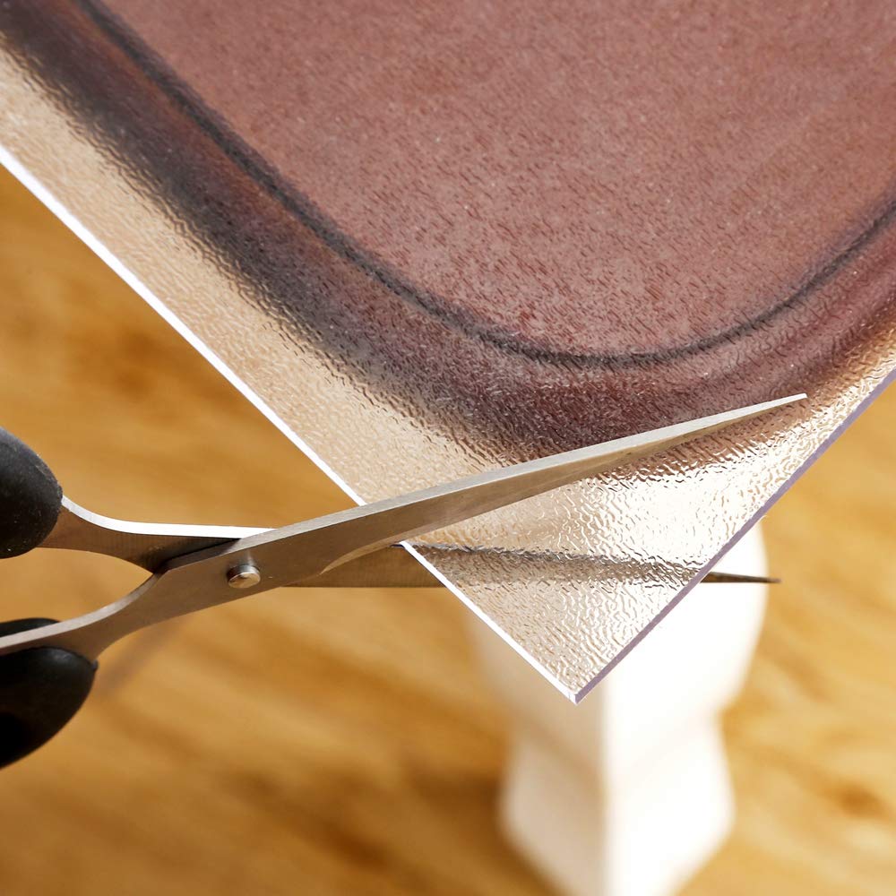 NECAUX 24 x 48 Inch 1.5mm Thick Frosted Table Protector, Rectangular Durable Oil Proof Water Resistant Crystal Soft Tabletop Cover Protector Plastic Pad for Dinning Room Coffee Writing Table