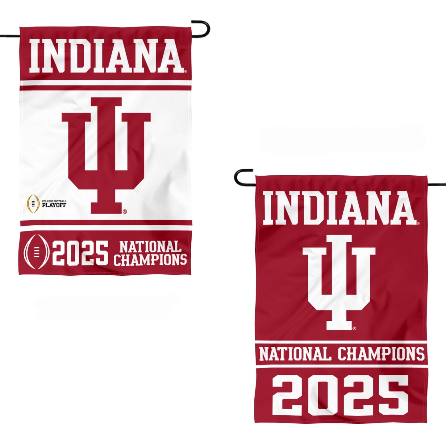 Indiana Hoosiers 2025 National Champions Garden Banner Flag