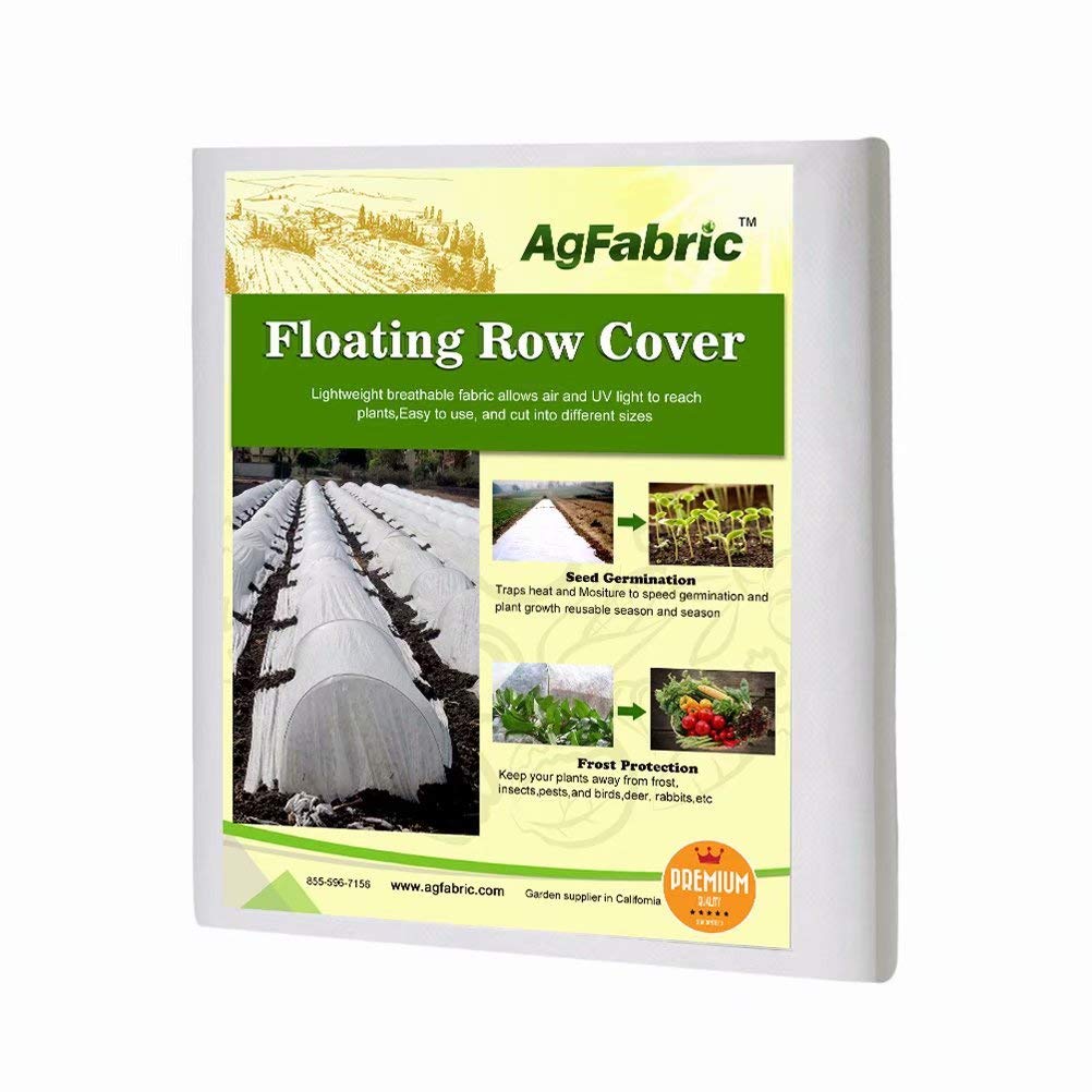 Agfabric Plant Covers Freeze Protection Frost Blankets for Plants 10'x15' 0.55oz Row Covers Plant Cover Winter Frost Pests Protection,White