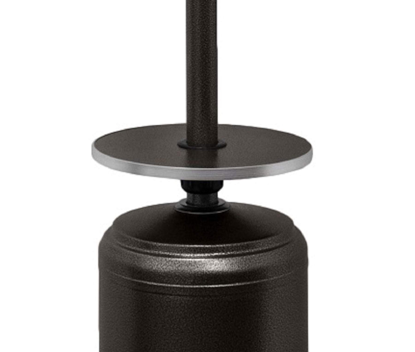 AZ Patio Outdoor Propane Gas Patio Heater, 48K BTU's, Open Door Design, Adjustable Table, Single pole, CSA approved, Hammered Bronze Finish