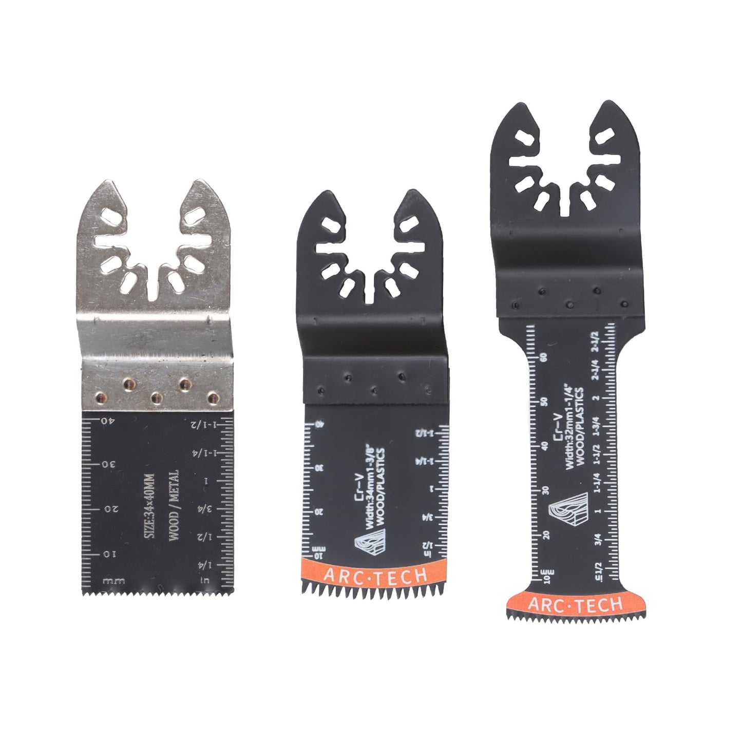 kimllier 104 Pcs Oscillating Multi-Tool Blade Set with Titanium Coated Blades, 4 Sanding Pads and 80 Sandpapers - All-Purpose Cutting Kit for Wood, Metal, Plastic