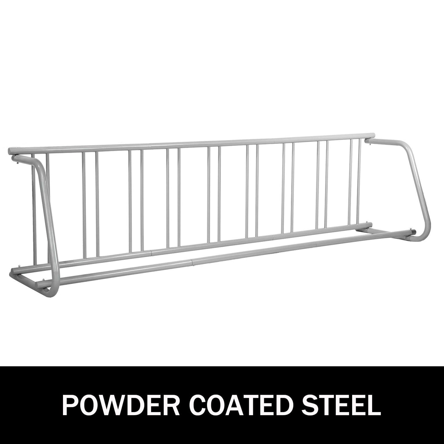 BestEquip 111" Length Floor Bike Rack, 9 Holders All-Steel Grid Bike Rack, Single-Side Storage Stand for Garages Streets Yards