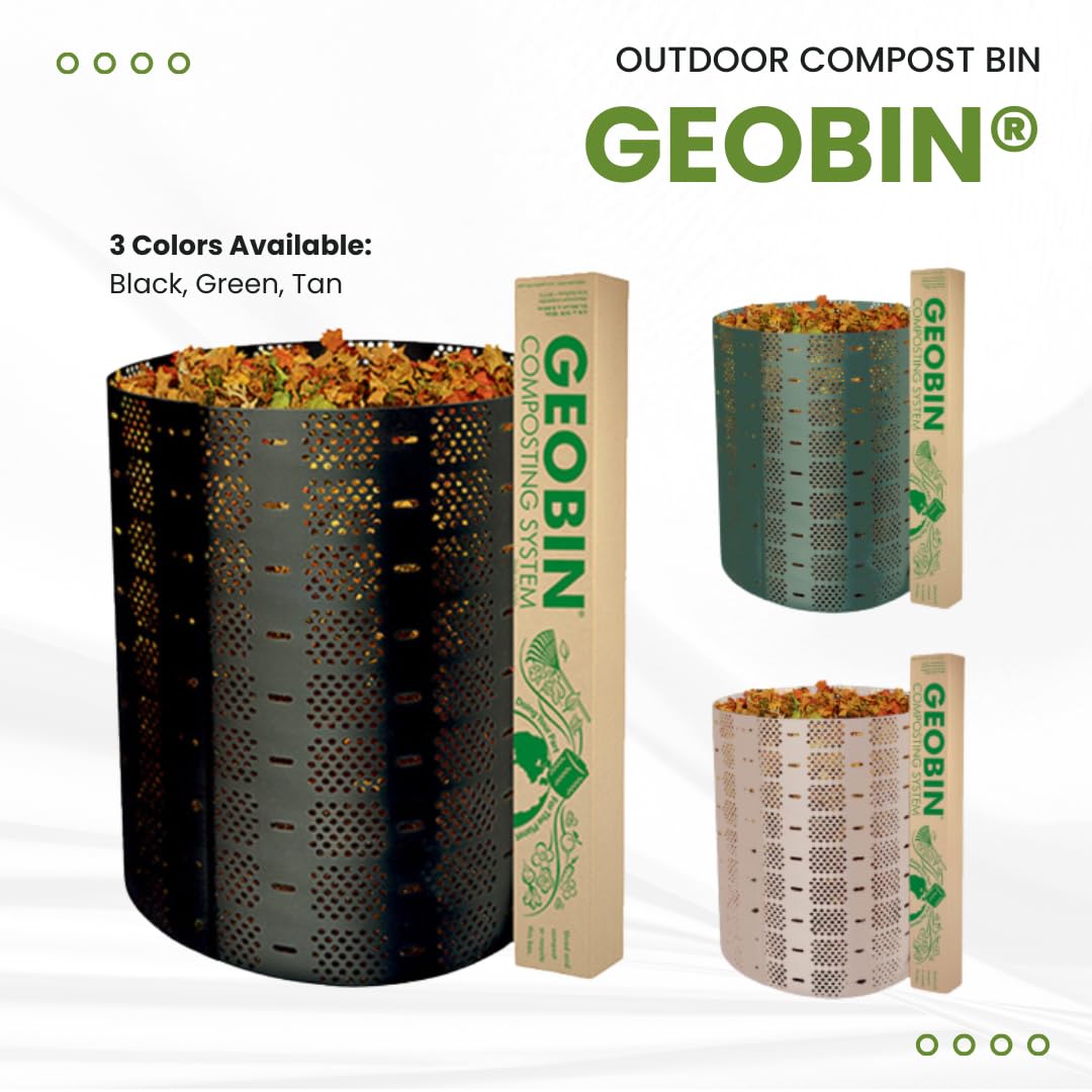 Compost Bin by GEOBIN - 246 Gallon, Expandable, Easy Assembly, Made in The USA (Green)