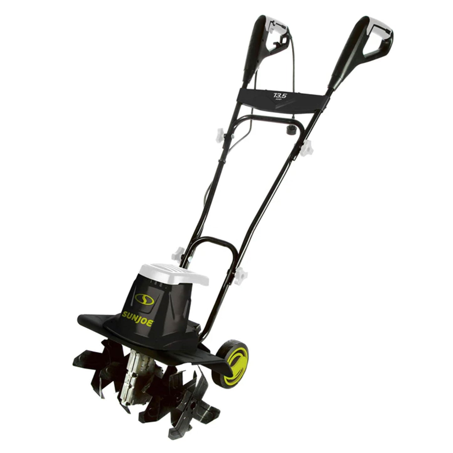 Sun Joe Corded Electric Garden Tiller & Cultivator with Steel Tines, 16 Inch, 13.5-Amp Motor - Heavy-Duty Tilling Machine for Lawn, Yard, and Gardening Care, TJ604E