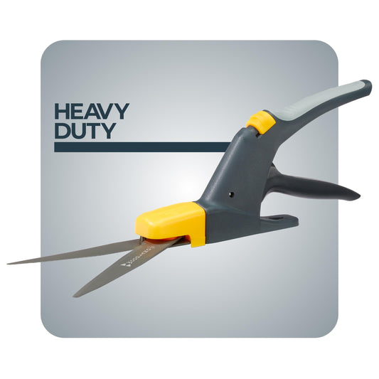 Woodland Tools Heavy Duty Rotating Grass Shears – 180 Degree Pivoting Head, Non Stick Steel Blades, Ergonomic Grip, Manual Grass Clippers for Trimming Around Beds, Walkways, and Edges