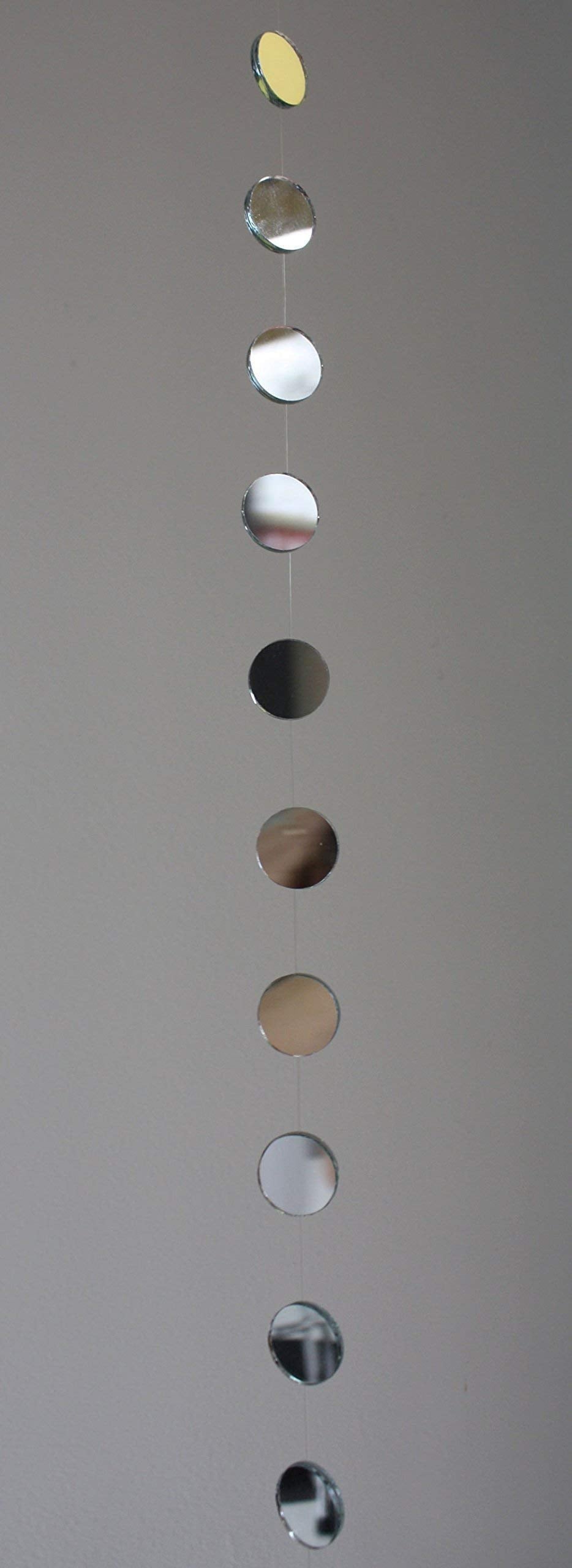 Mirror Garland Strand, 1 x 48 Inches, Real Mirror Sun Catcher Mobile
