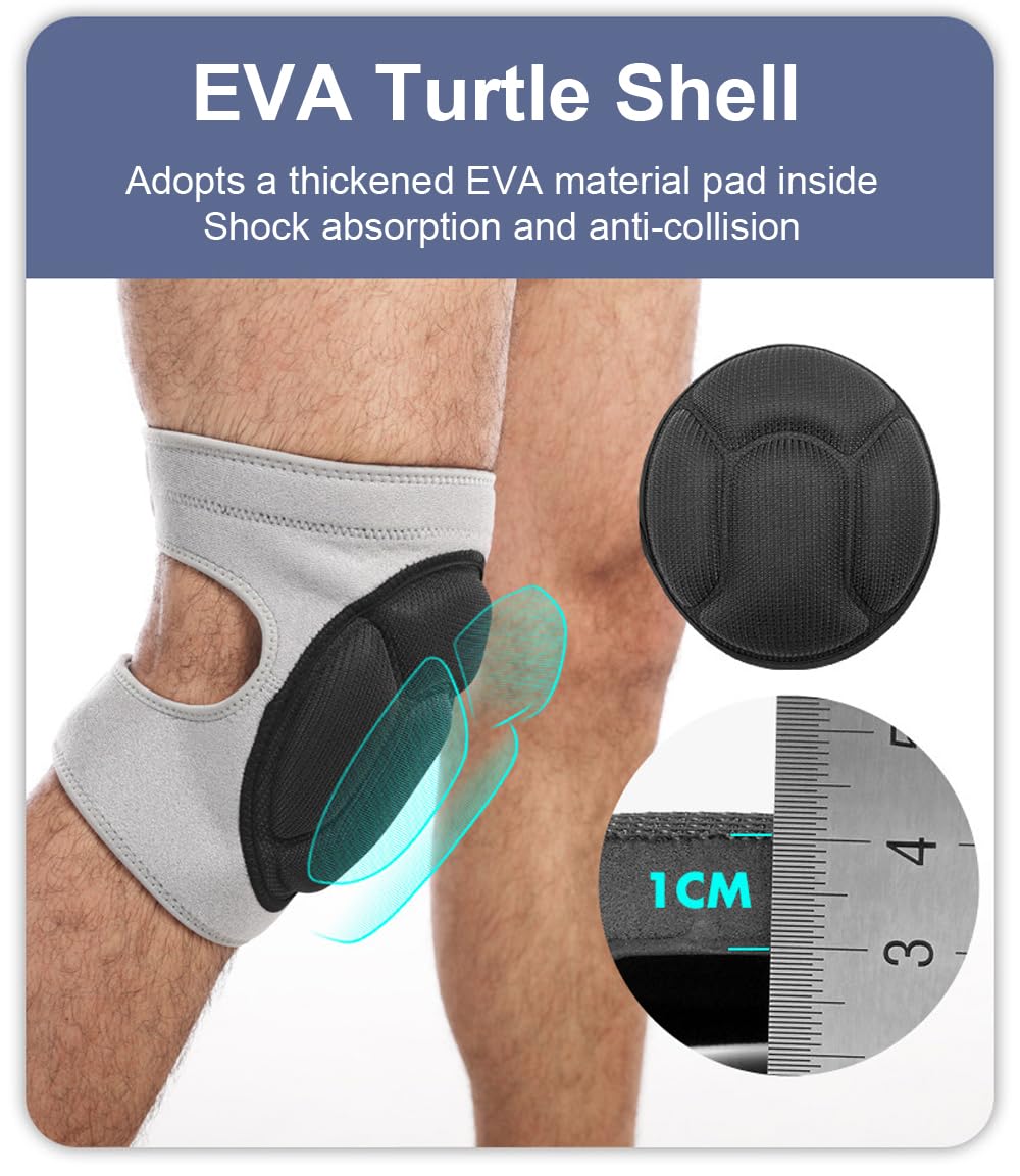 Knee Pads for Women & Men, Dance Knee Pads Volleyball Knee Pads for Women Men Wrestling Knee Pads Wrestling Gear, Crash Pad Snowboarding Gear Knee Protector Soft Knee Pads for Work (Medium, Black)