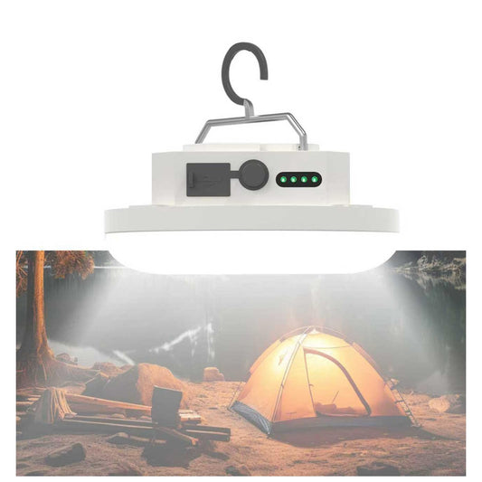 Rechargeable Camping Tent Light 10500mAh 30W 4000Lumen Battery Operated LED Lights IPX5 Waterproof Portable Lamp for Power Outages Outdoor Emergency Home Use