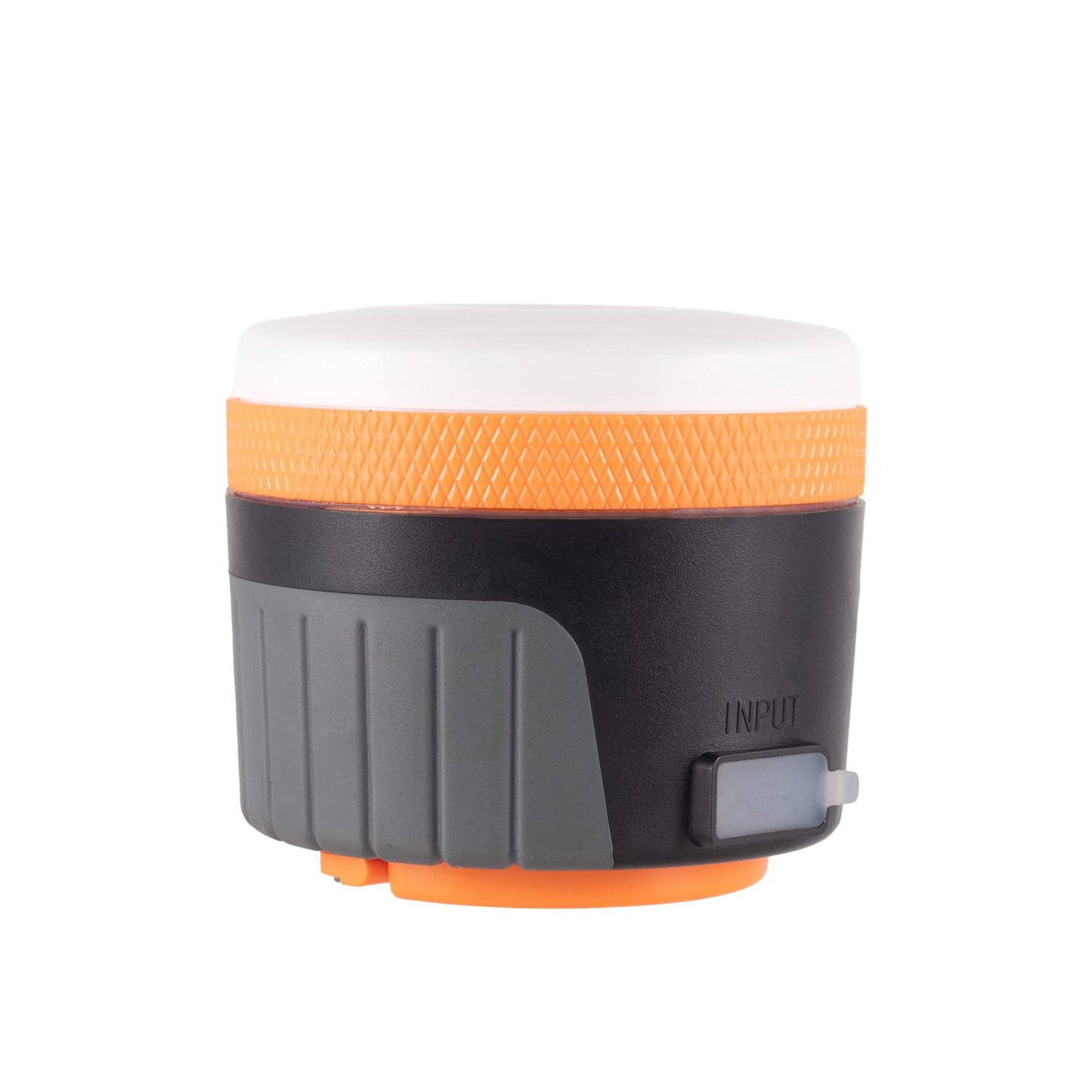 LIT-PaTH LED Camping Light, Rechargeable Lantern with Magnet Base, 4400 mAh, Survival Kit for Emergency, Hurricane, Outage, Large Orange, 2 Pack