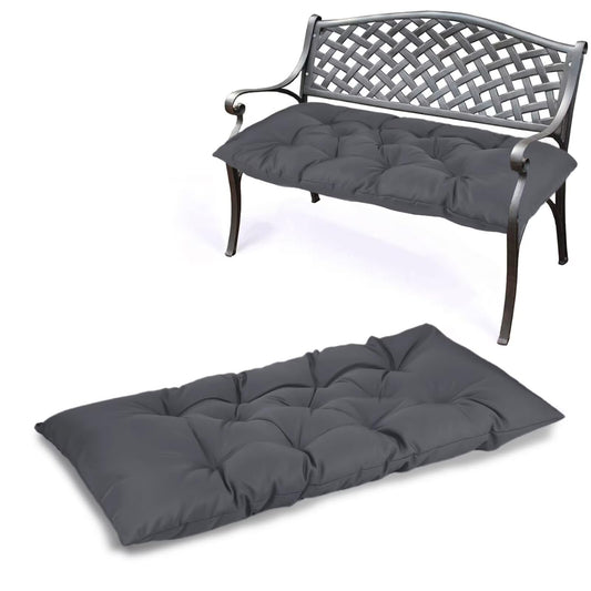 Yddsky Waterproof Indoor/Outdoor Garden Bench Seat Cushions，Thicken Patio Bench Soft Rocking Chairs Pad Lounger Seat for Wicker Loveseat Settee（59 X 19.6 in，Dark Gray）