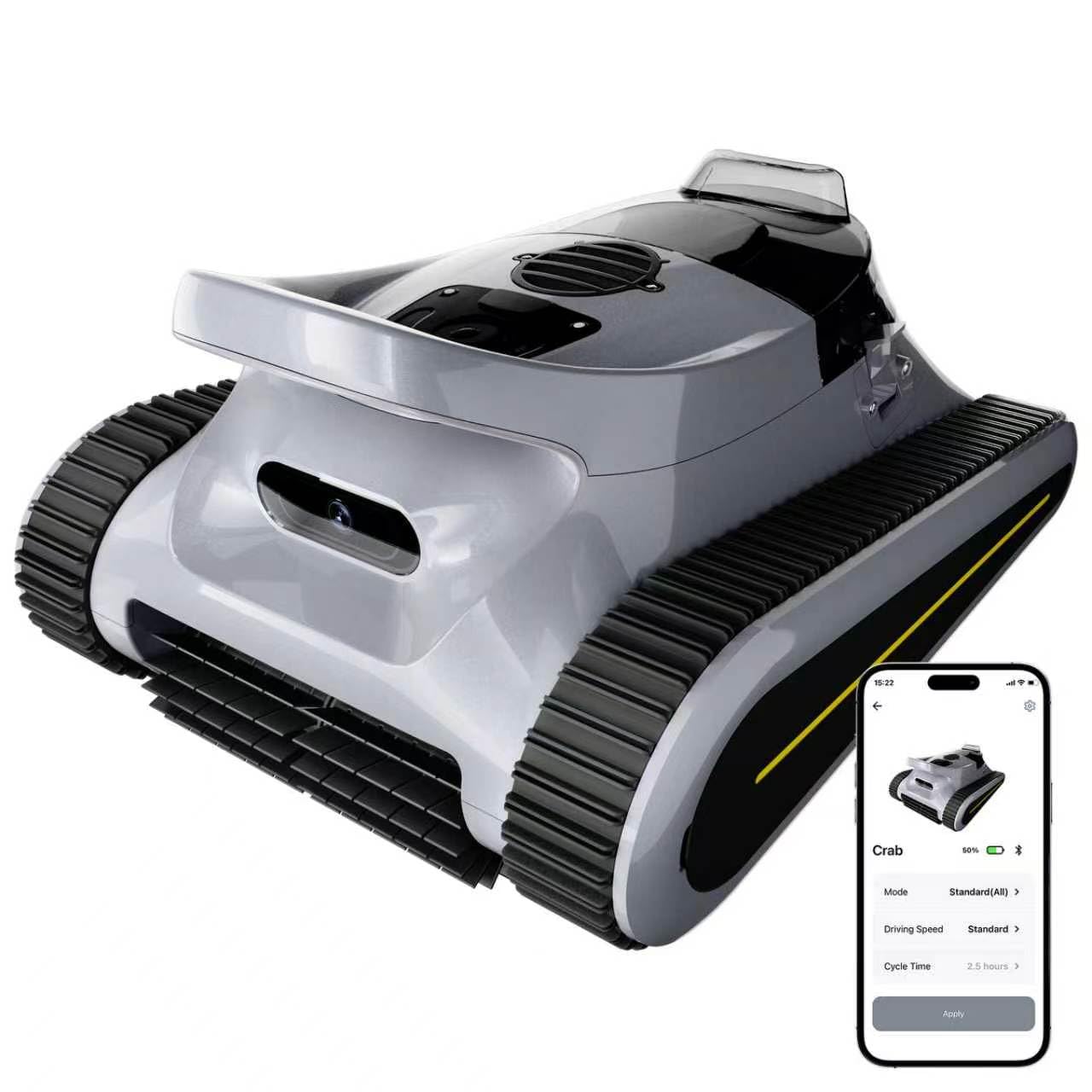 LODOBA Pool Vacuum for Inground Pools & Above Ground Pool, Cordless Robotic Pool Cleaner with 180W Brushless Motor, 3-Hour Runtime, Wall-Climbing Pool Robot Scrubber for Pools up to 2150 Sq.Ft.
