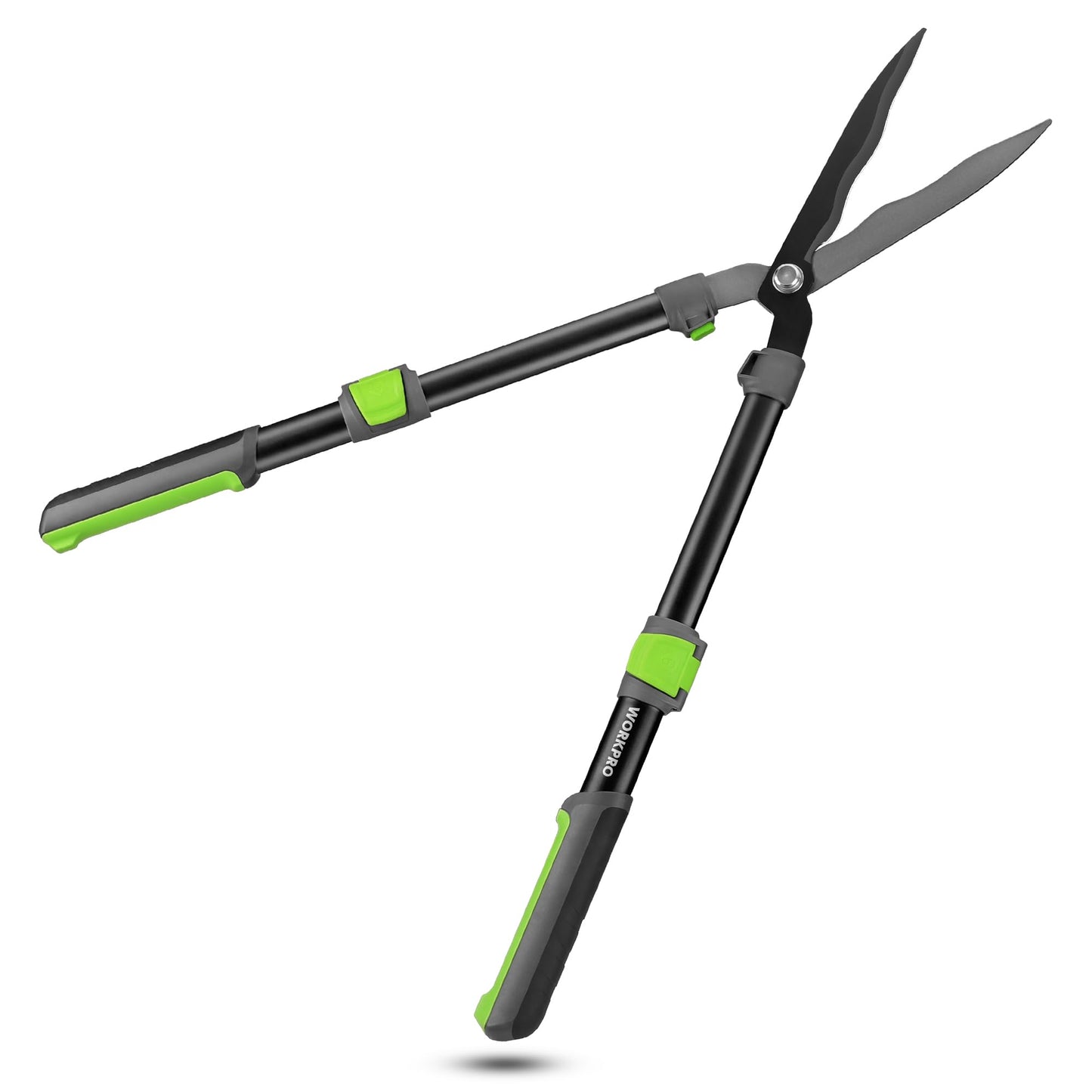 WORKPRO Extendable Hedge Shears, 25"-33" Manual Hedge Clippers, Professional Bush Cutter, Gardening Pruners Scissors, Hedge Trimmers, Shears Gardening Tools for Pruning Borders & Shrubs