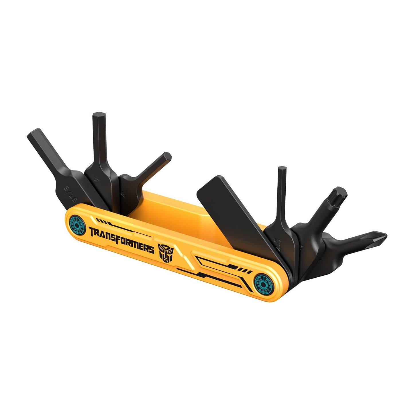 SMALLRIG Camera Tool, Foldable Tool Set with Screwdrivers and Wrenches, Camera Tool Kit Including Allen Wrenches, Slotted Screwdriver, Cross-Head Screwdriver, Torx T25 Driver, BumbleBee Edition