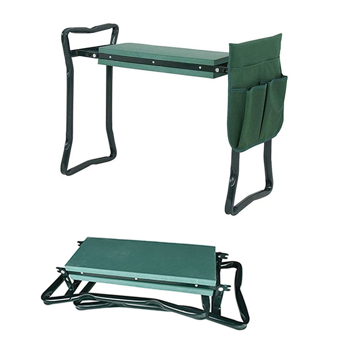 TJHSM Multifunctional Garden Kneeler & Seat - Heavy Duty Folding Kneeling Bench with Handles, Ideal for Gardening and Sitting - Perfect Garden Stool for Seniors Women