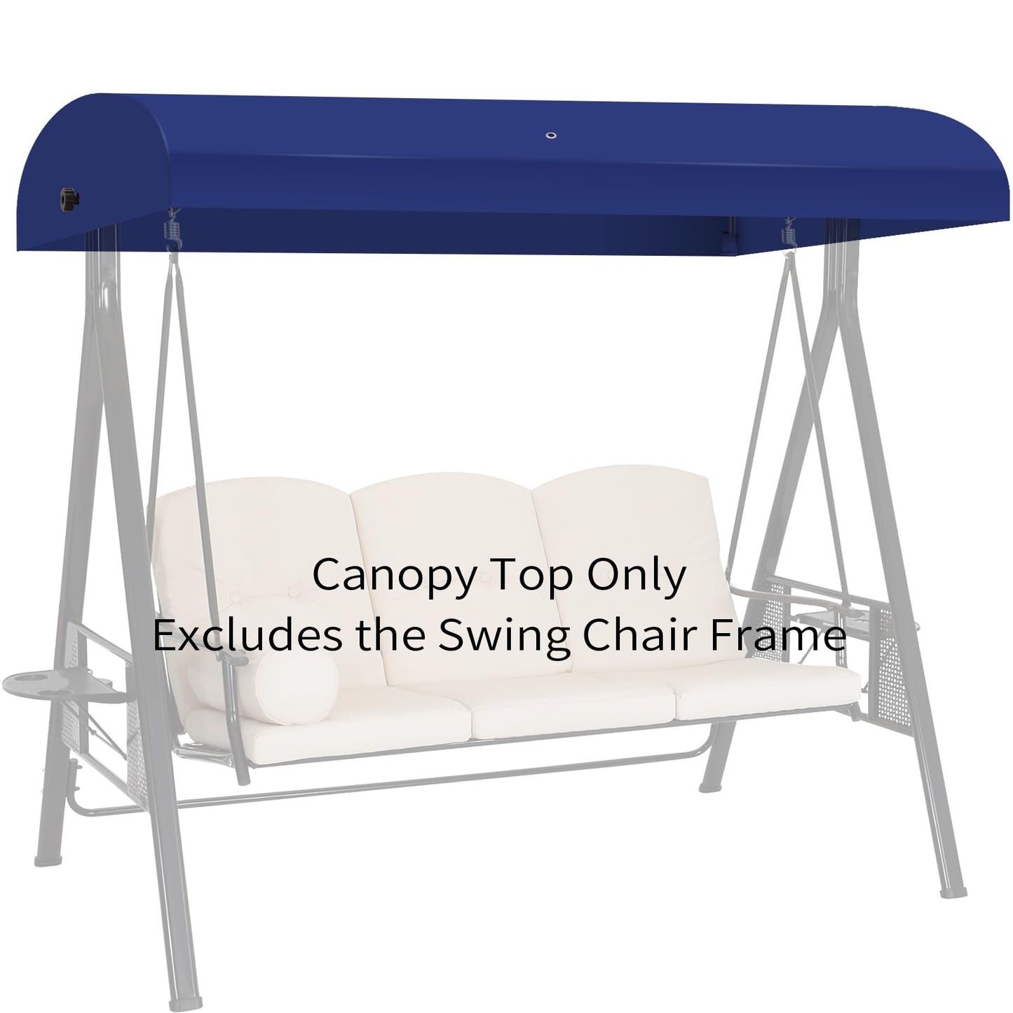 Porch Swing Canopy Replacement Top, Swing Chair Canopy Replacement for GT Porch Swing Model GCS00229C (Blue)