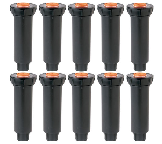 Rain Bird 1800 Series Pop-Up Sprinklers 10 PACK - Nozzles NOT included - RainBird 4" 1804 model pop up irrigation sprinkler for lawn, yard, garden, planter beds