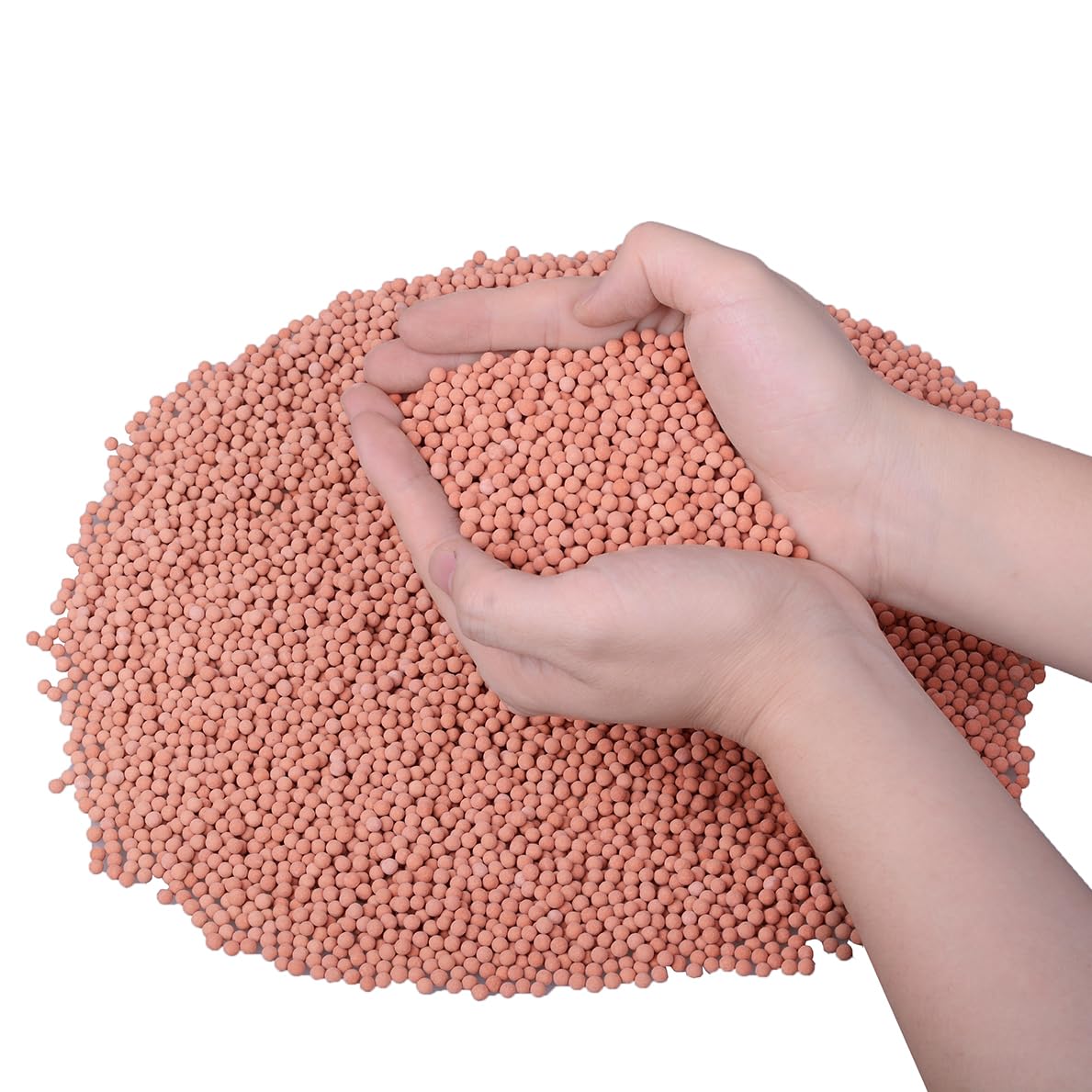 HOT SEAL 6.0 LB Clay Pebbles, 1/8'' Gardening Ceramsites Growing Media for Succulents Orchids, Aquaponics, Aquaculture Hydroponics. Ceramsite Clay Rocks Decor Cultivation, Leca for Plants
