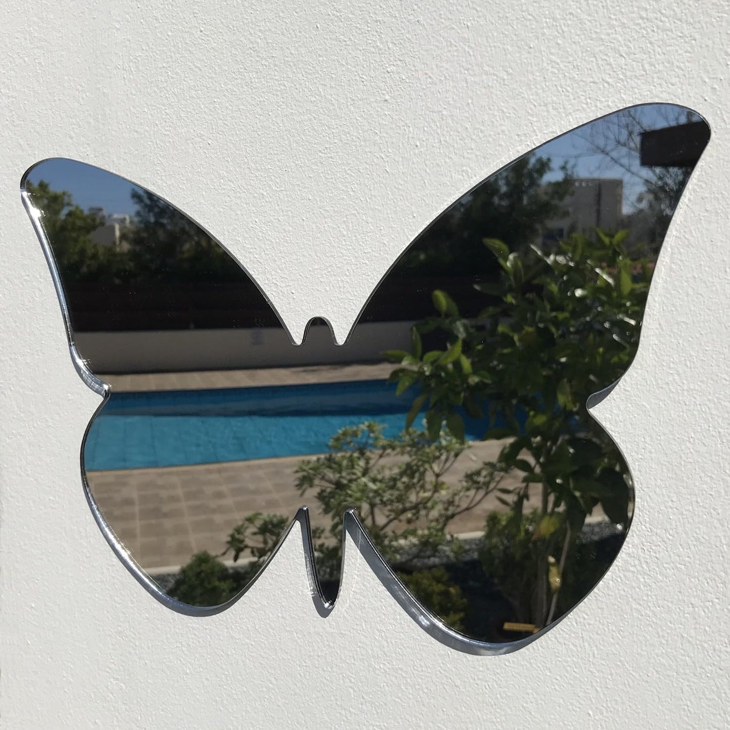 Servewell Butterfly Garden Mirrors-20cm X 12cm-Silver - Mirror