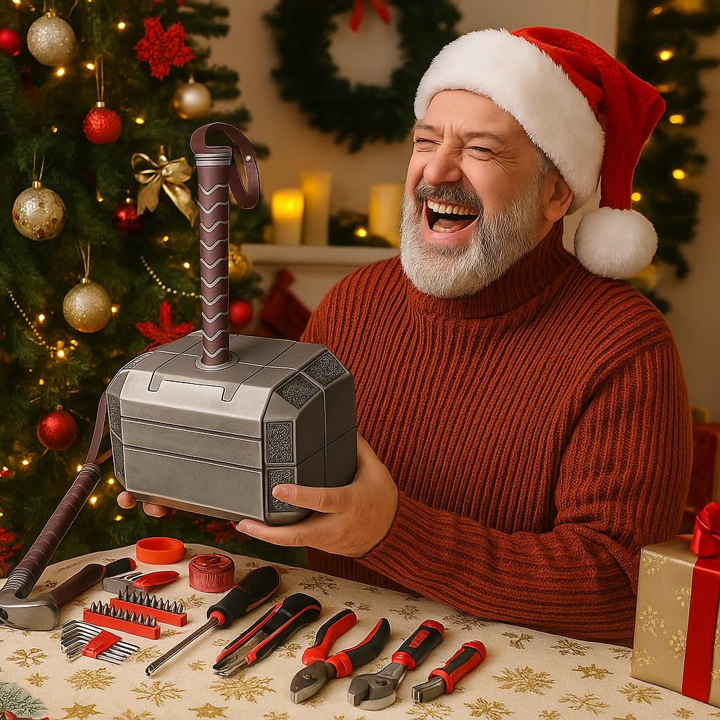 Thor Hammer Tool Box- Household Tool Kit Set Hammer for Home Repairs, DIY Projects, and Gifts Unique and Durable Design
