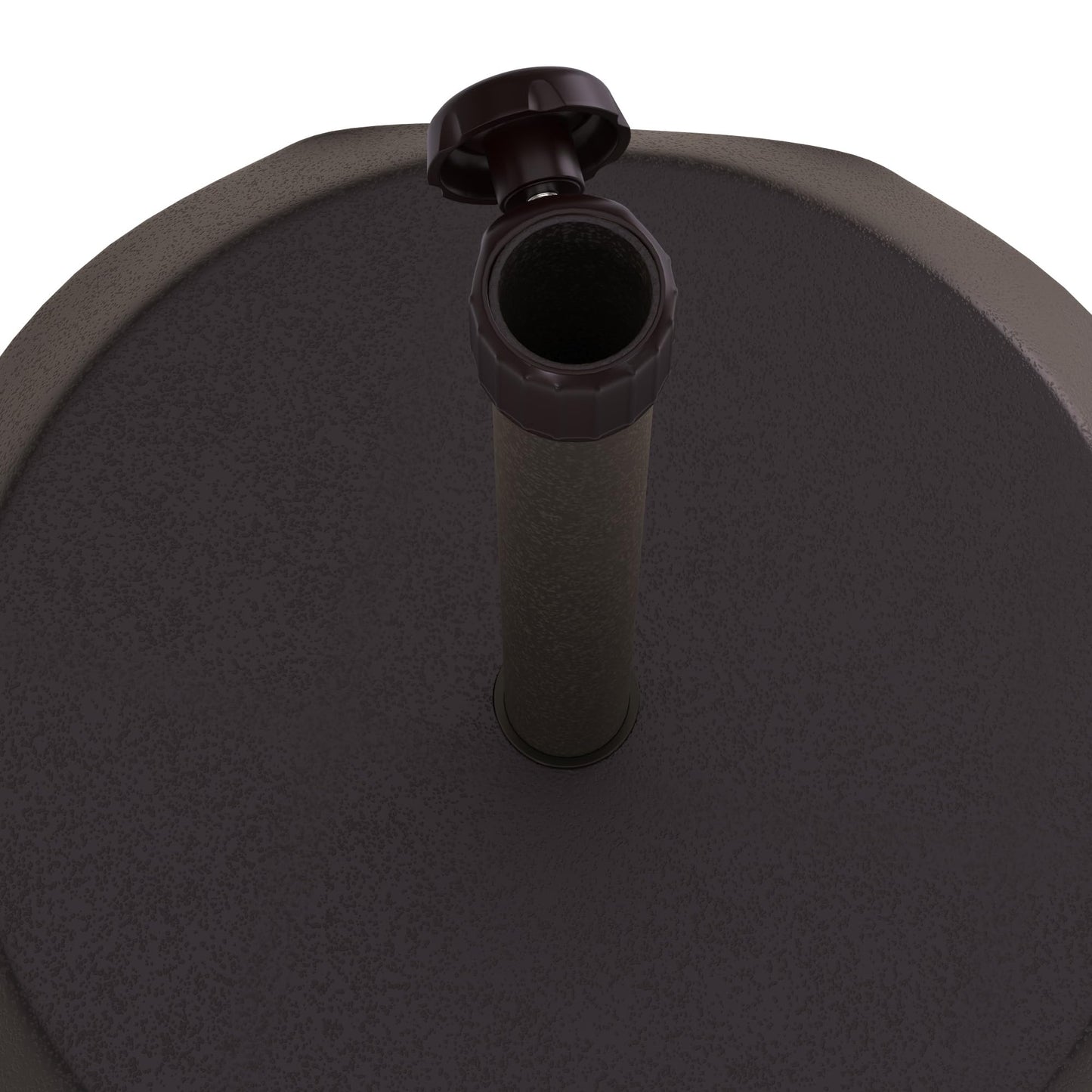 California Umbrella 75 Lb. Weighted Concrete Premium Free Standing Patio Umbrella Base, Fits Up to 1.5" Diameter Umbrella Pole, Bronze