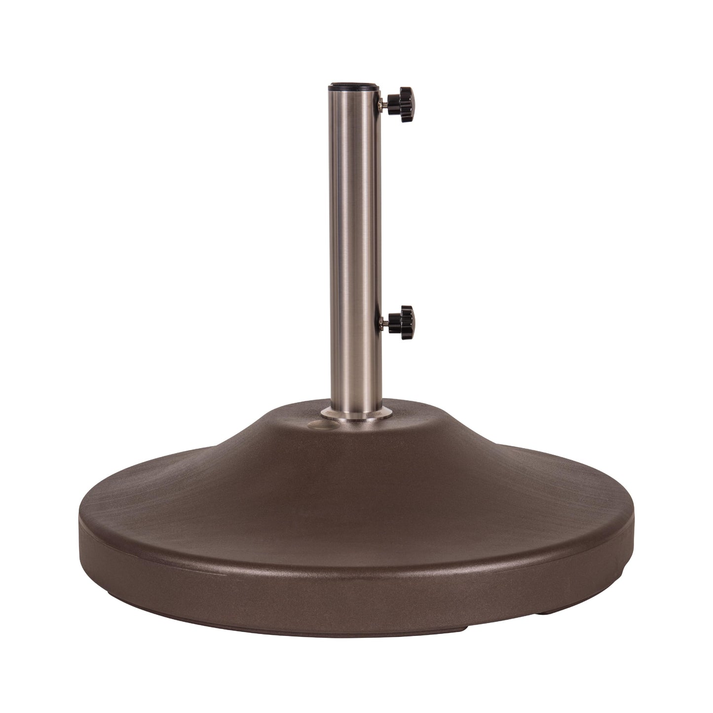 US Weight Fillable 120lb Capacity Commercial Free Standing Umbrella Base Heavy Duty, Umbrella Base with Wheels, Fillable Patio Umbrella Base Outdoor Stand, Made in The USA, Bronze