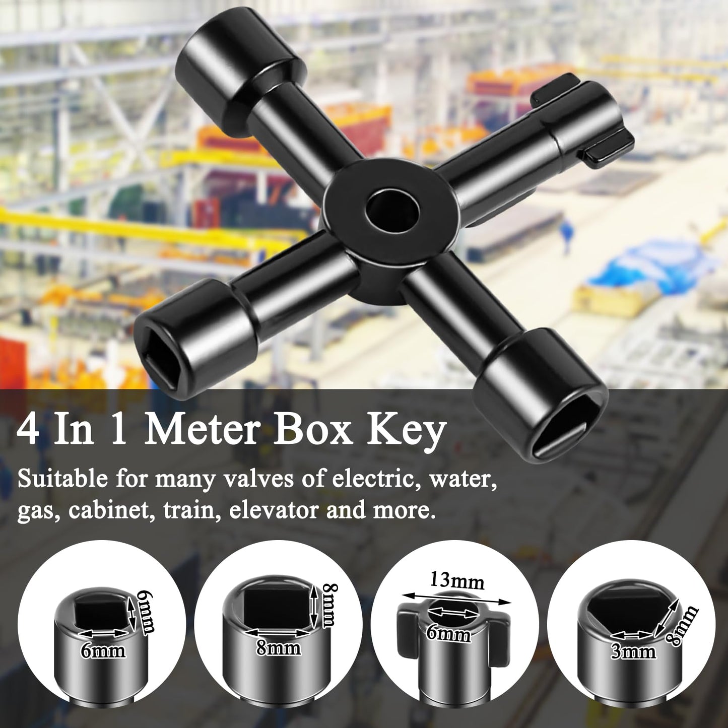 Ponpon Angle Stop Wrench Kit, Plumbing Tools, Angle-on Plumber Wrench for Quick And Hassle-Free Angle Stop And Supply Nut Installations(Red-A)