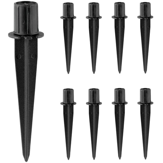 Metal Stakes Solar Lights Replacement Spike - Outdoor Ground Stake for Backyard Garden Lights Landscape Yard Pathway Patio Lamps Pole (Metal-8 Pack) - 0.78x5.36 inches